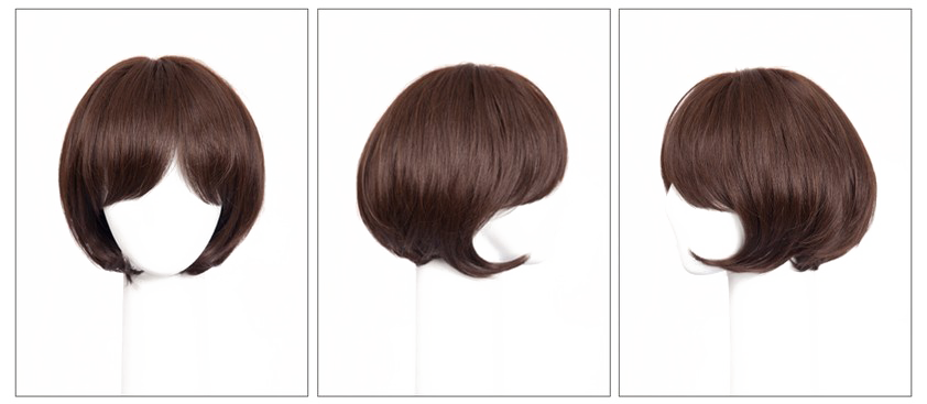 Short Hair Png Transparent (white, lavender)