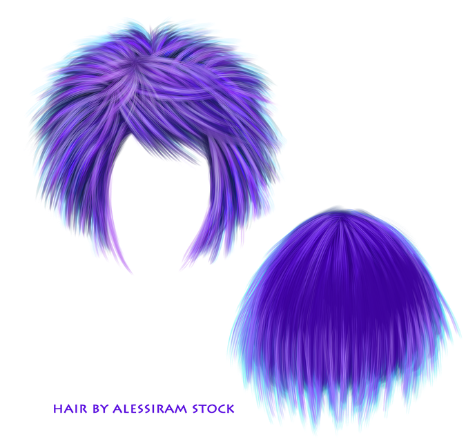 Short Hair Transparent Png (indigo, black)