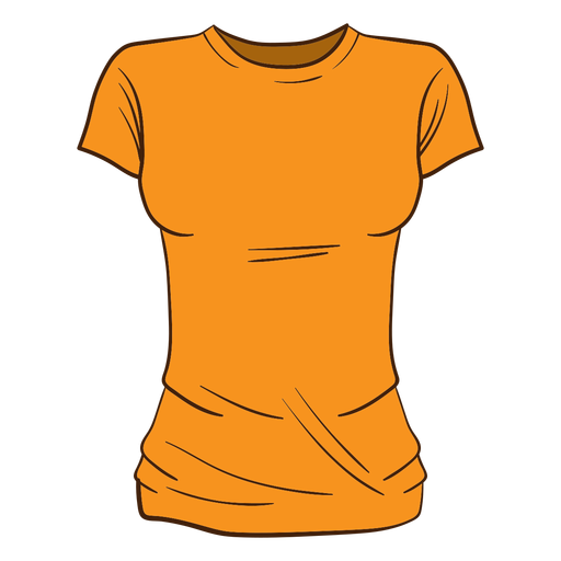 Short Sleeves T Shirt Png Hd Isolated (black, orange)