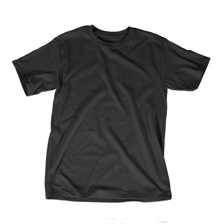 Short Sleeves T Shirt Transparent Png (black, indigo)