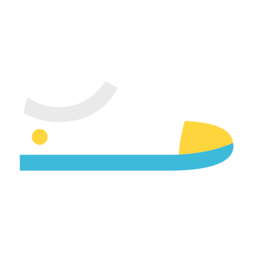 Short Sneaker Free Png Icon (lavender, black, greenish blue, gold, white)