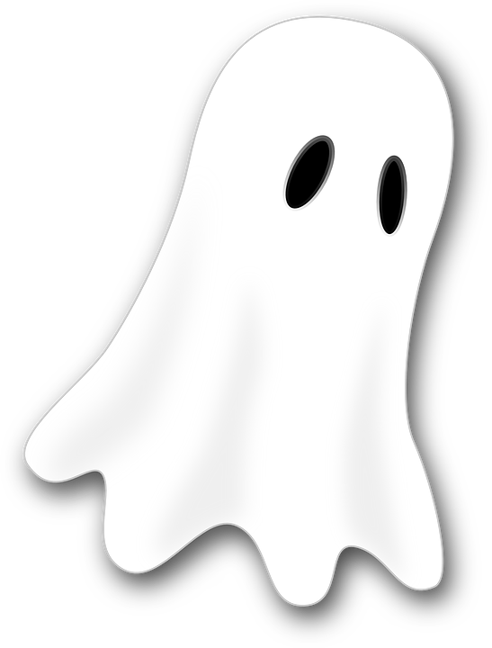 Ghost Cartoon Png Isolated File (black, lavender, white)