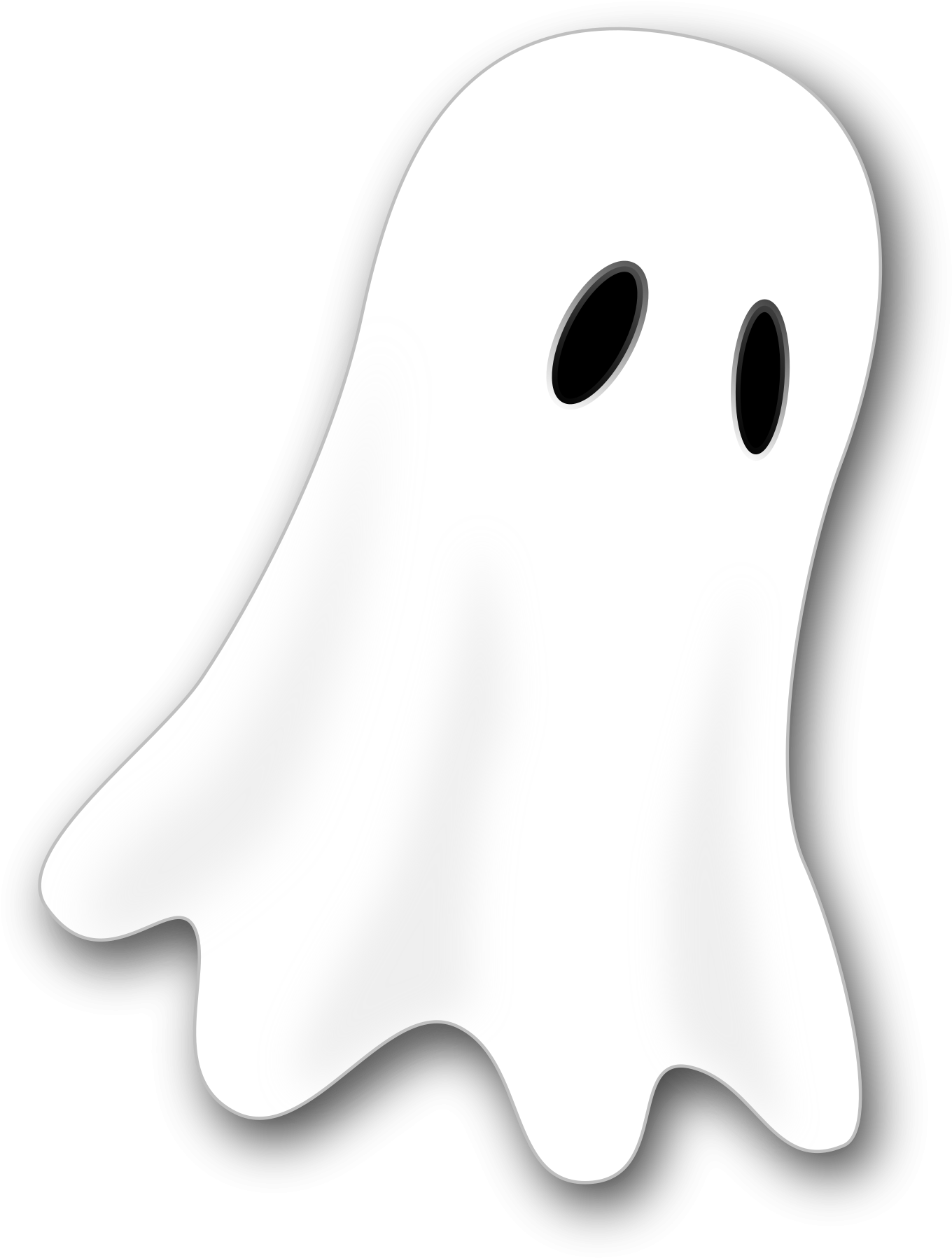 Ghost Cartoon Png Picture (black, lavender, white)