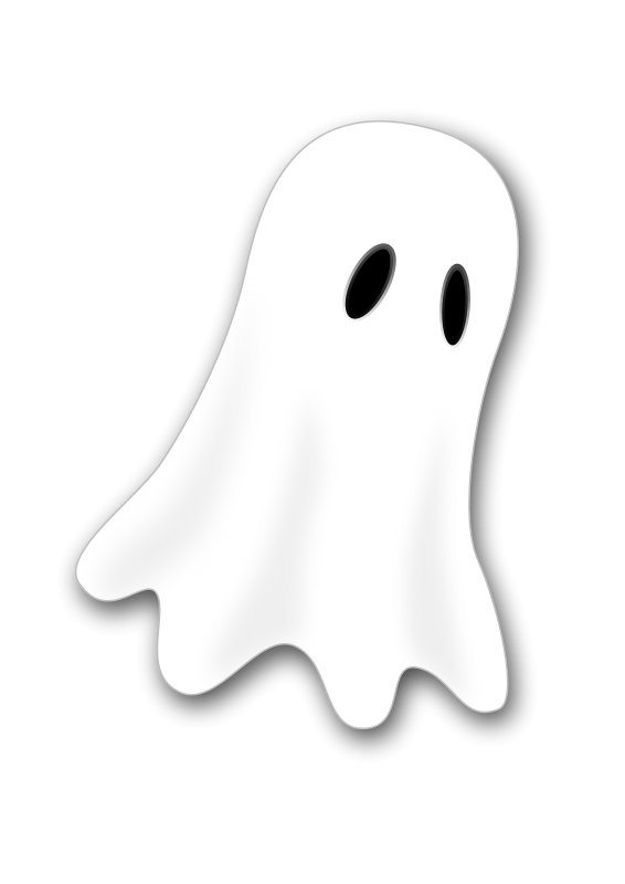 Ghost Cartoon Transparent Png (black, lavender, white)