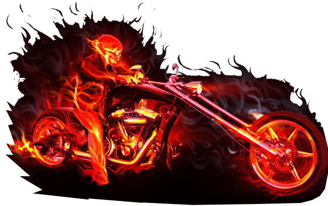 Ghost Rider Png Clipart (black, gray)