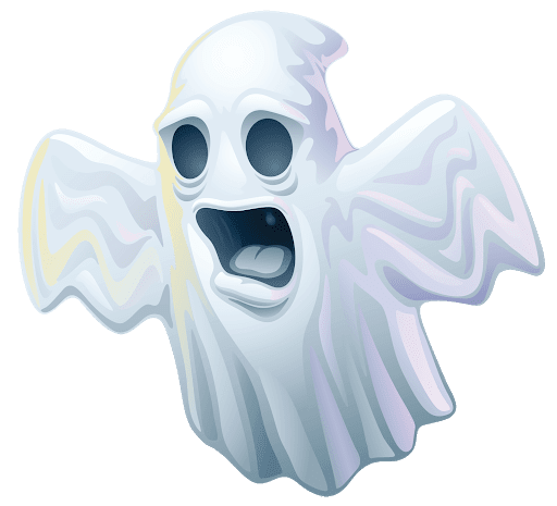 Ghost Scary Transparent Png (white, gray, lavender)