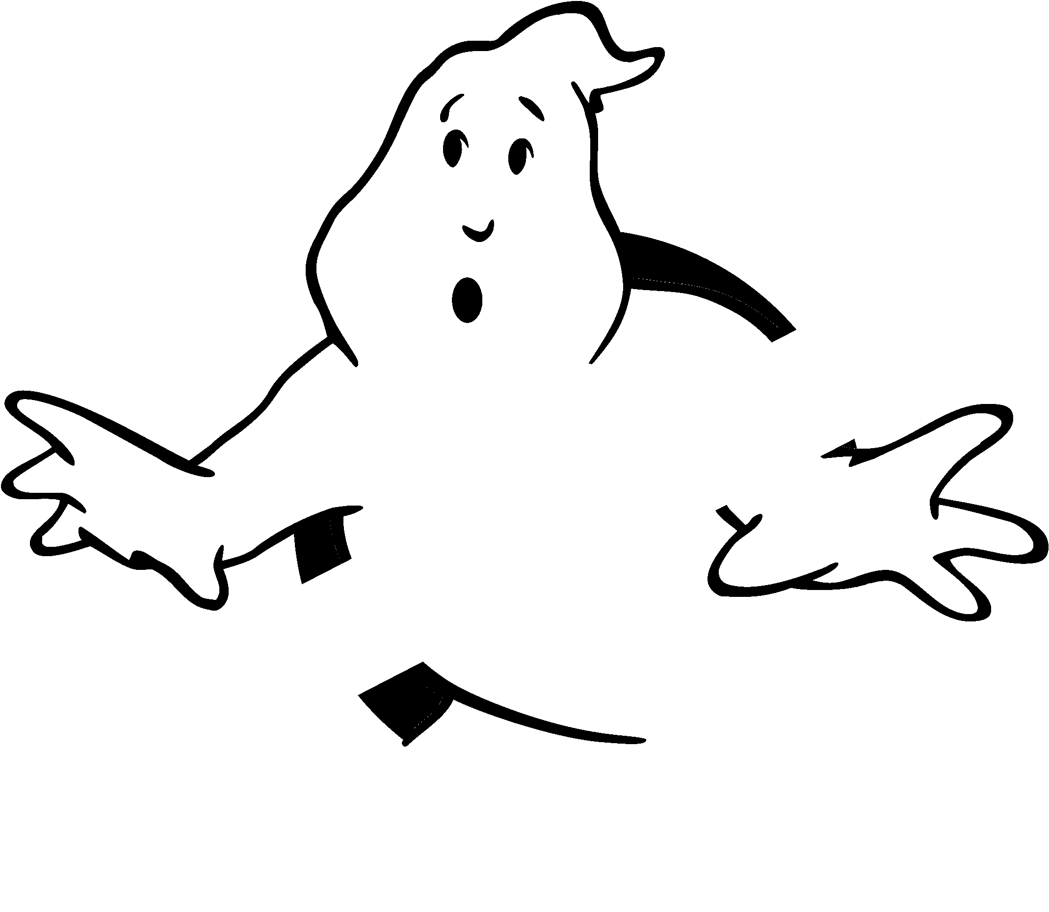 Ghostbusters Png Clipart 1 (black, white)