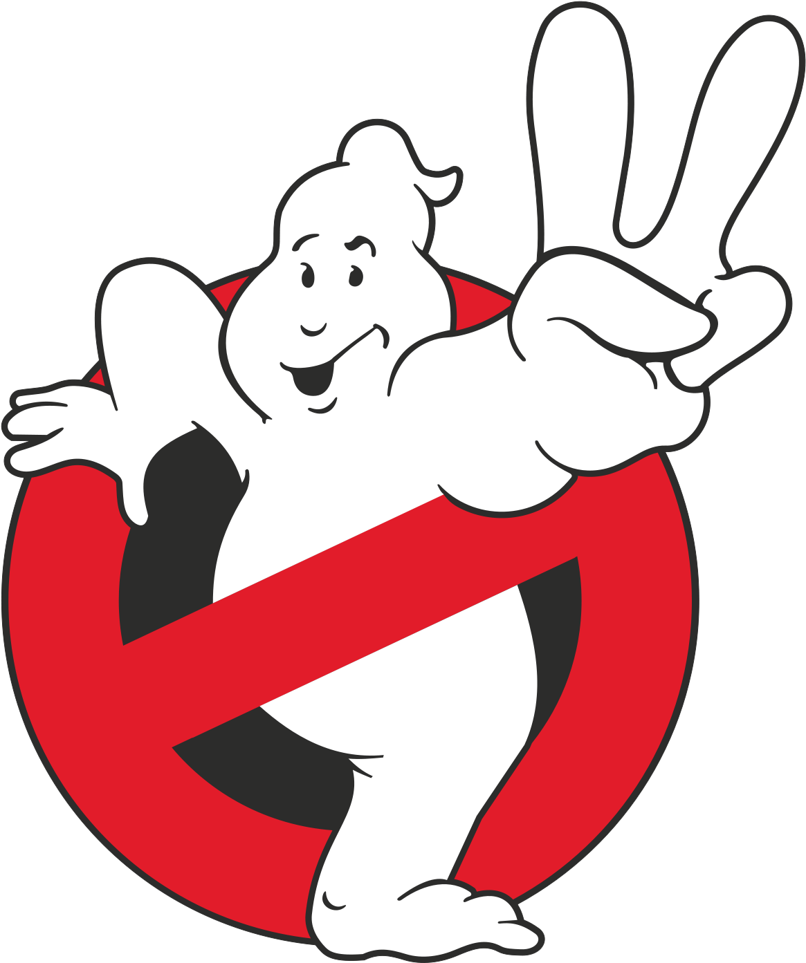 Ghostbusters Png Image (black, red, white)