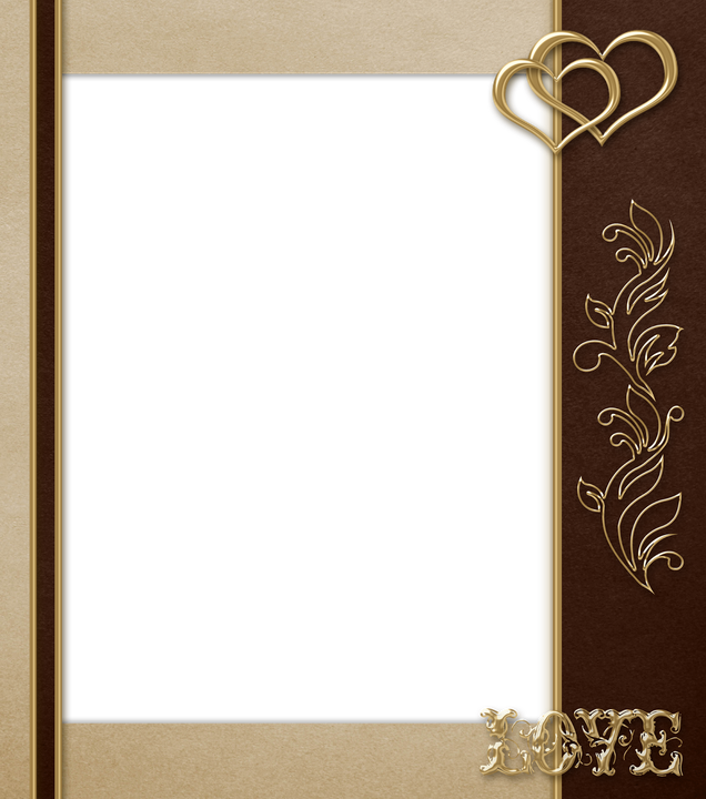 Photo Brown Frame Png File (black, maroon, olive)