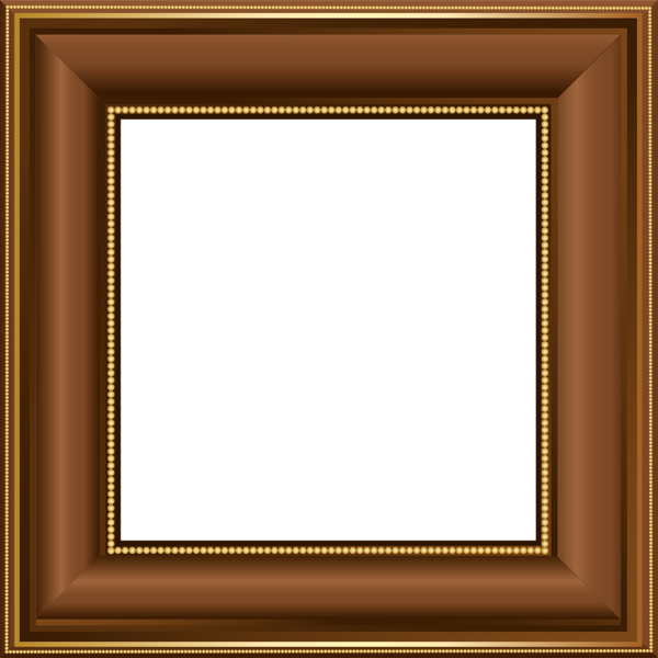 Photo Brown Frame Png Image (black, chocolate, olive)