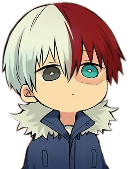 Shoto Todoroki Tv Character Png Image (black, pink, beige, gray)