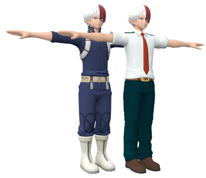 Shoto Todoroki Tv Character Png Photos (black, indigo, white)