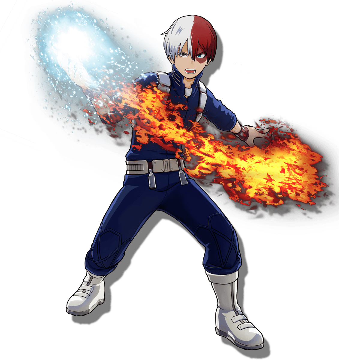 Shoto Todoroki Tv Character Png Picture (black, white, gray)