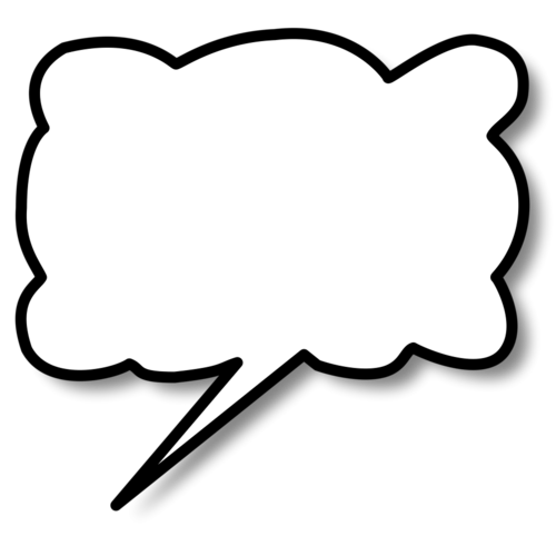 Thought Bubble Png Pic (black, white)