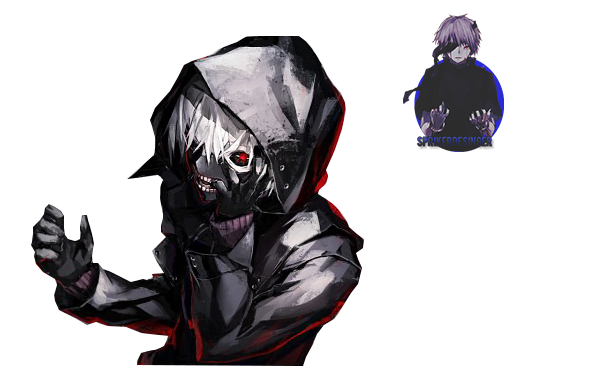 Ghoul Transparent Background (black, lavender, white)