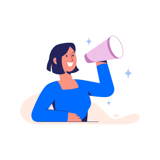 Shout Announcement Megaphone Woman Girl Icon Free Nobackground Png Icon Download (blue, beige, navy, black, pink)