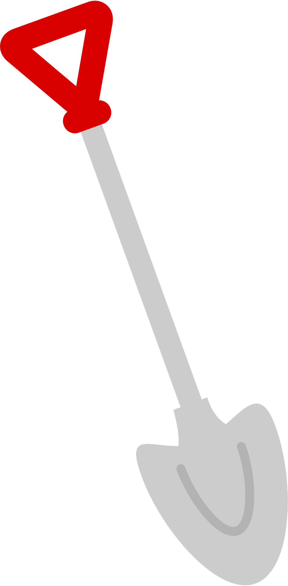 Shovel Png Clipart (red, silver, gray)