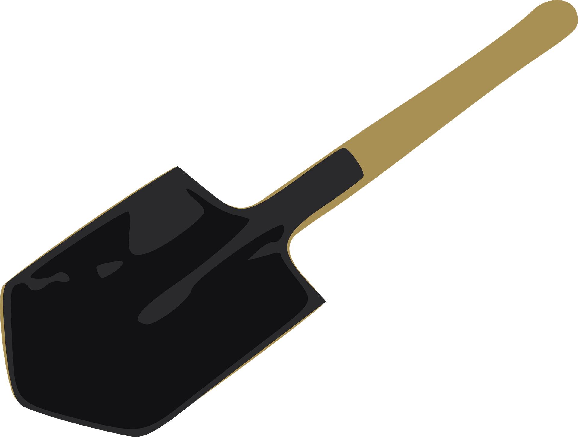 Shovel Png Isolated Hd (black, gray)