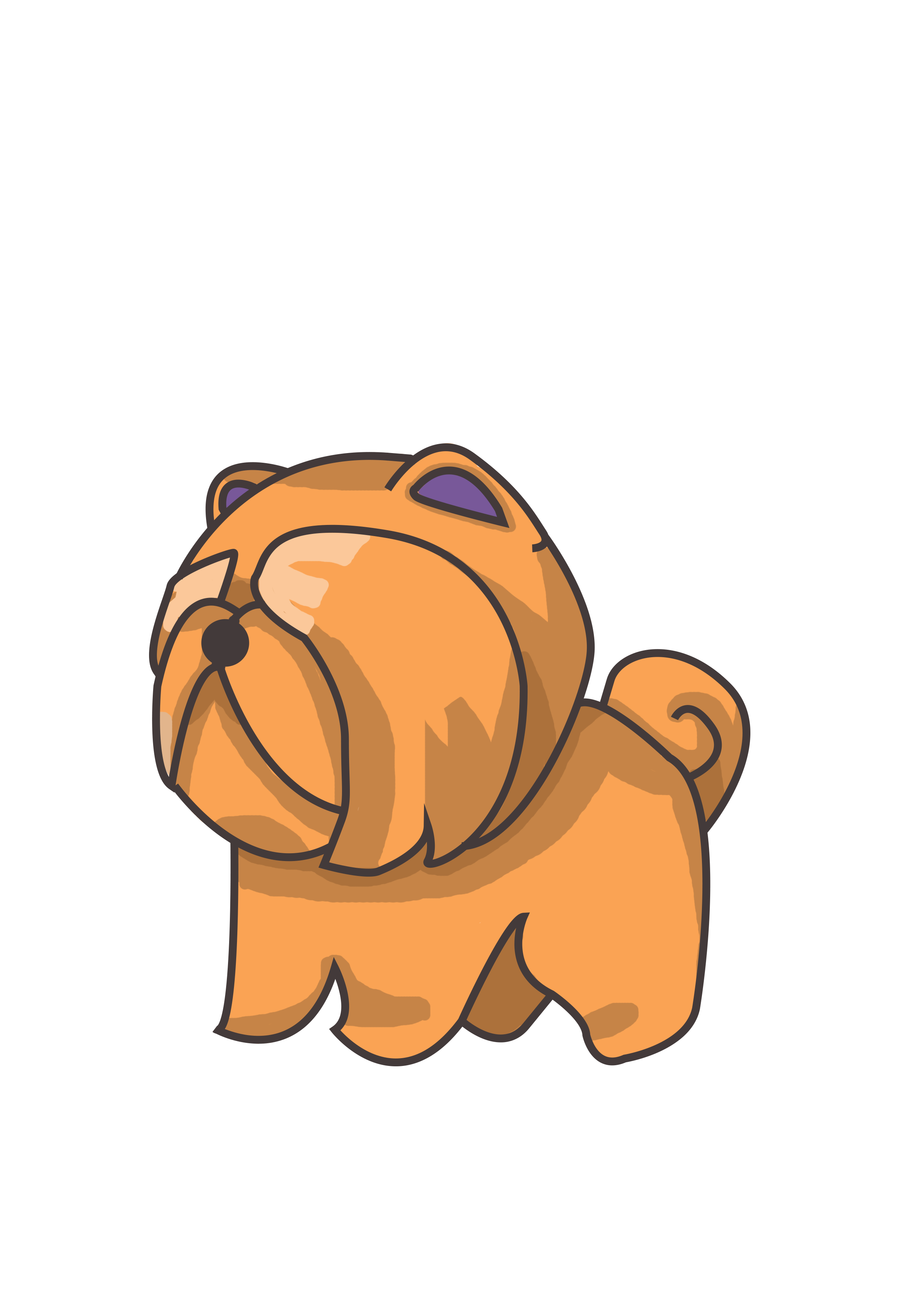 Chow Chow Png Isolated File (indigo, chocolate, salmon, white, black)