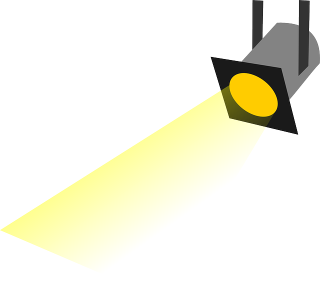 Show Spot Light Transparent Png (gray, black, white, gold, yellow)