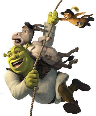 Shrek Transparent Background (black)