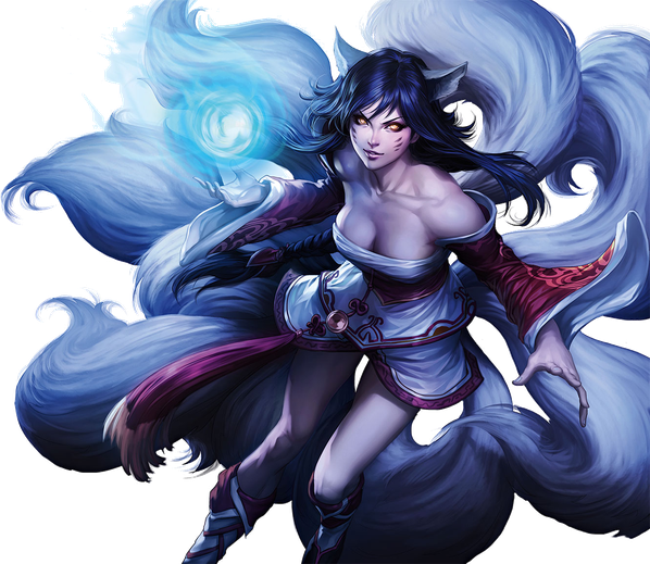 Ahri League Of Legends Download Png Image (black, silver)