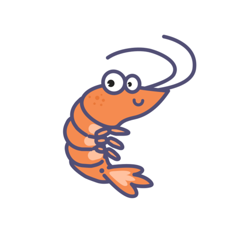 Shrimp Free Png Icon Download (white, salmon, black, gray)