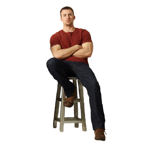 Chris Evans Png File (white, black)