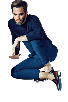 Chris Pine Png Pic (black, white)