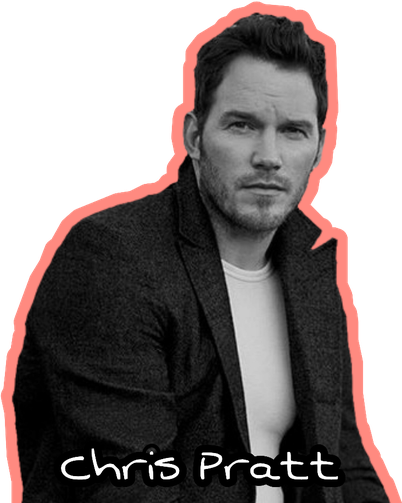 Chris Pratt Png Isolated Image (black)