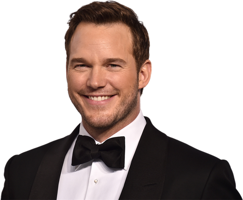 Chris Pratt Transparent Png (black)