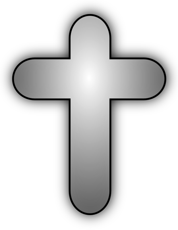 Christian Art Png Pic (white, black, silver)