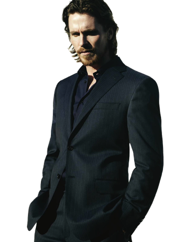 Christian Bale Png Hd (black)