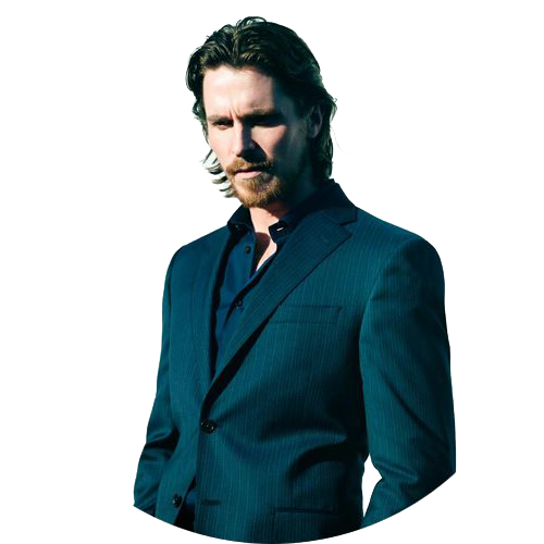 Christian Bale Png Image (white, teal, black)