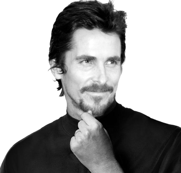 Christian Bale Png Pic (white, black)