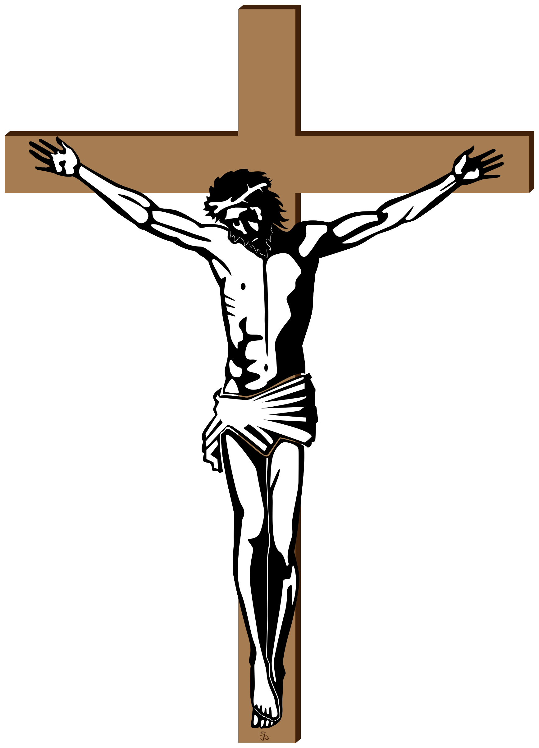 Christian Cross Vector Png Photo (black, gray, white)