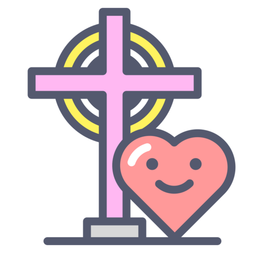 Christian Love Free Png Icon Download (pink, salmon, black, gray)