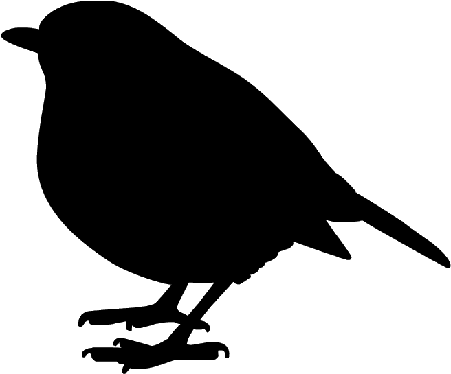 Christmas Bird Png Hd (black)