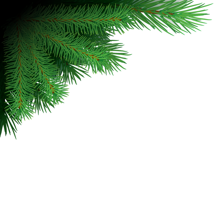 Christmas Branches Png Free Download (black)