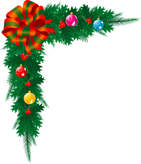 Christmas Branches Png Transparent Image (black, red, green)