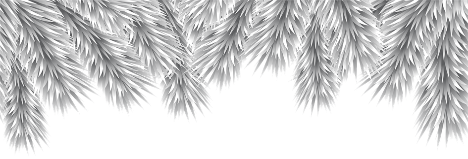 Christmas Branches Png Transparent (black, silver)