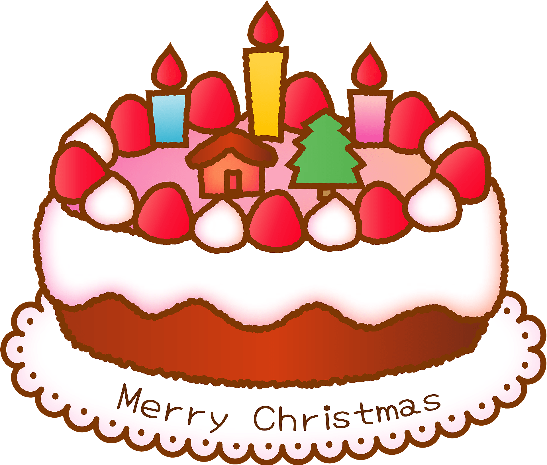 Christmas Cake Png Photos (white, gray)