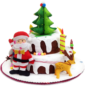 Christmas Cake Png Transparent (black, white)