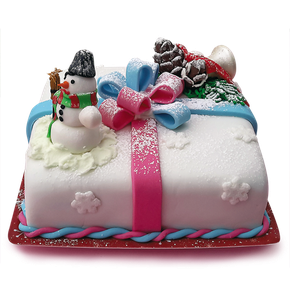 Christmas Cake Transparent Png (black, indigo, lavender)