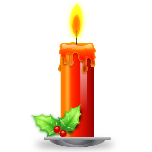 Christmas Candle Png Photos (orange, maroon, red, yellow, black)