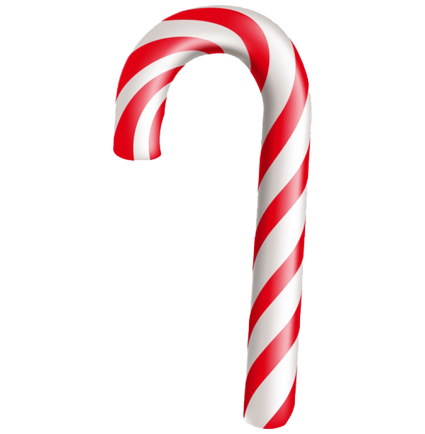 Christmas Candy Cane Png Hd (white)