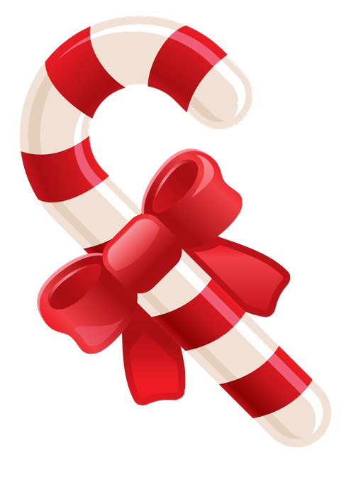 Christmas Candy Cane Png Image (maroon, black, white, beige, pink)