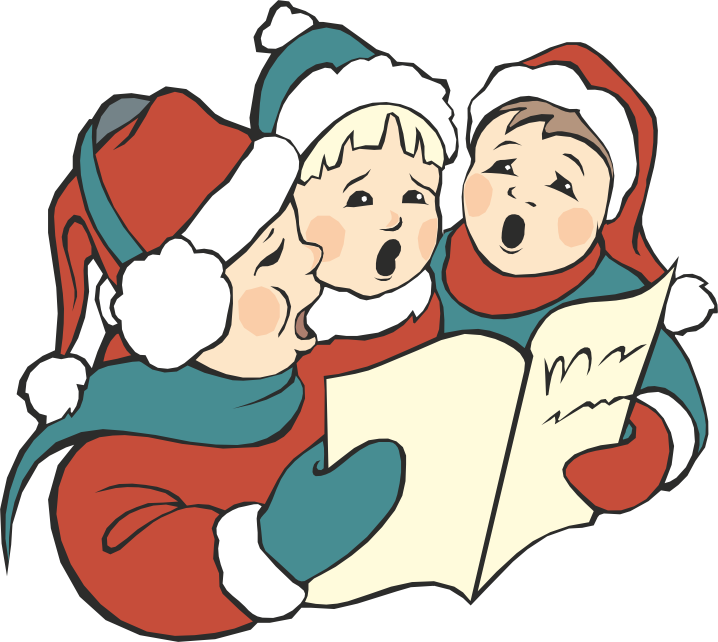 Christmas Caroling Background Png (white, gray, beige, chocolate)