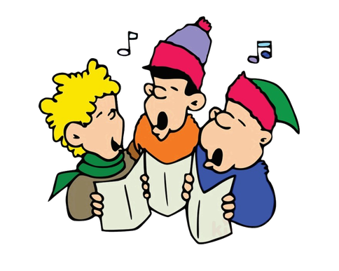 Christmas Caroling Png Hd (teal, black, beige, gold, pink)