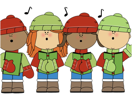 Christmas Caroling Png Photo (chocolate, silver, black, pink, gray)